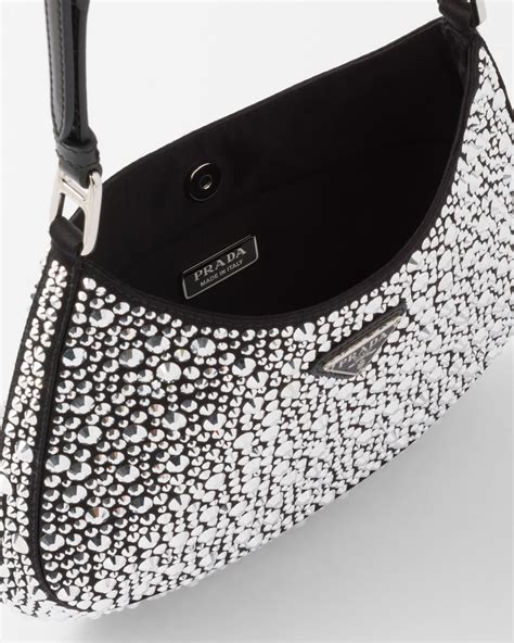 prada bling bag|prada satin bag.